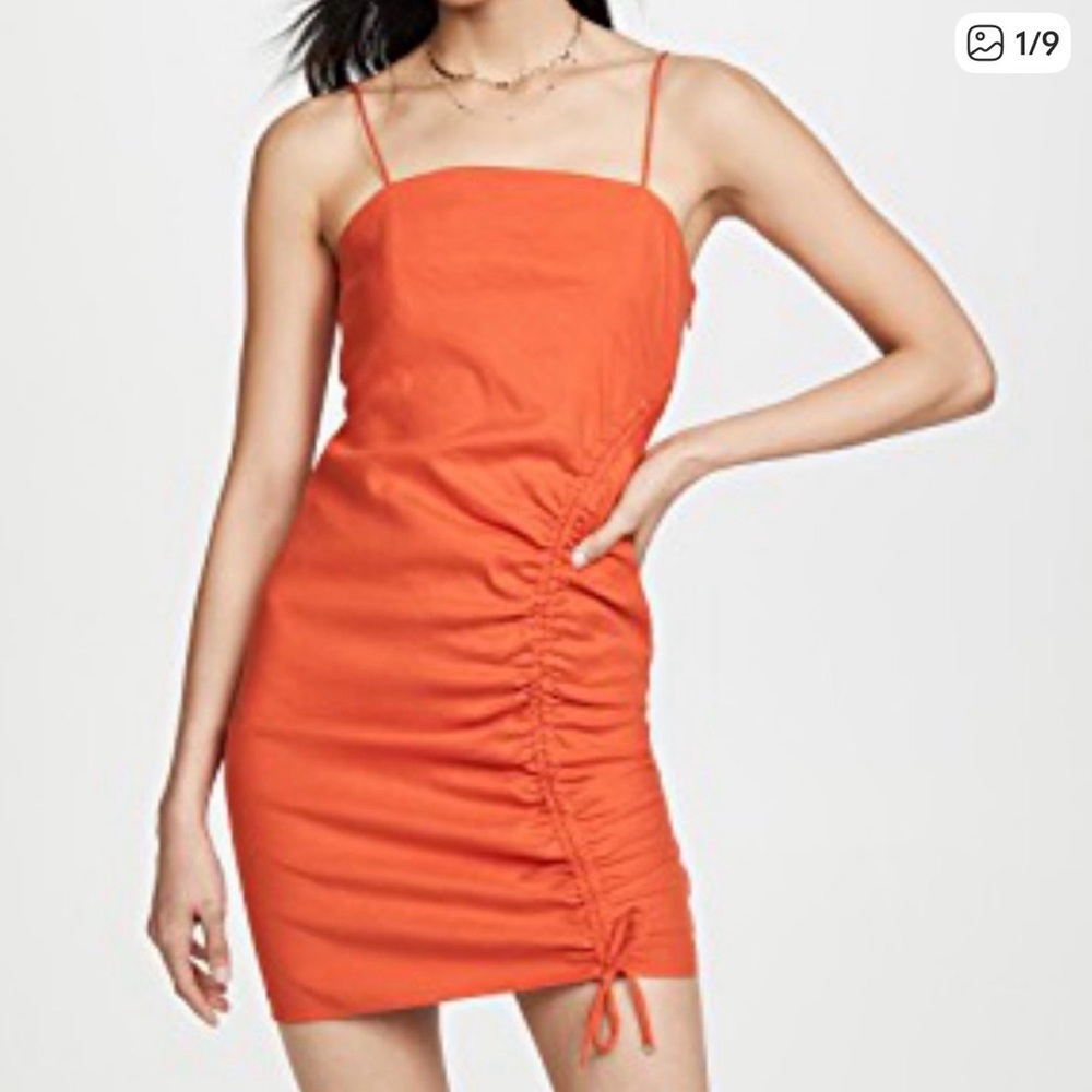 Ramy Brook Carsen Red Mini Dress in Sunse